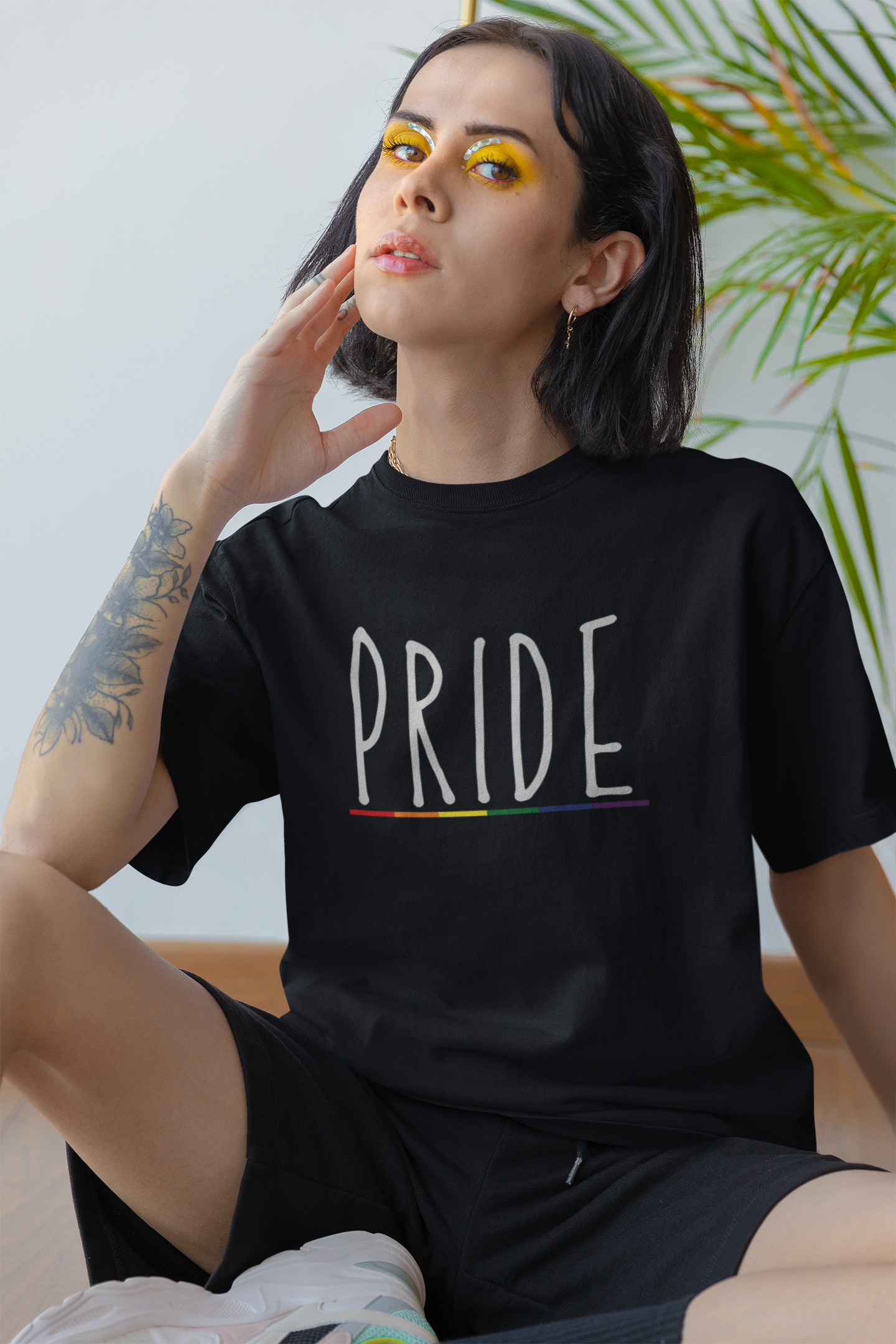 Pride (English) Text LGBTQ+ Oversized T-Shirt - Unisex