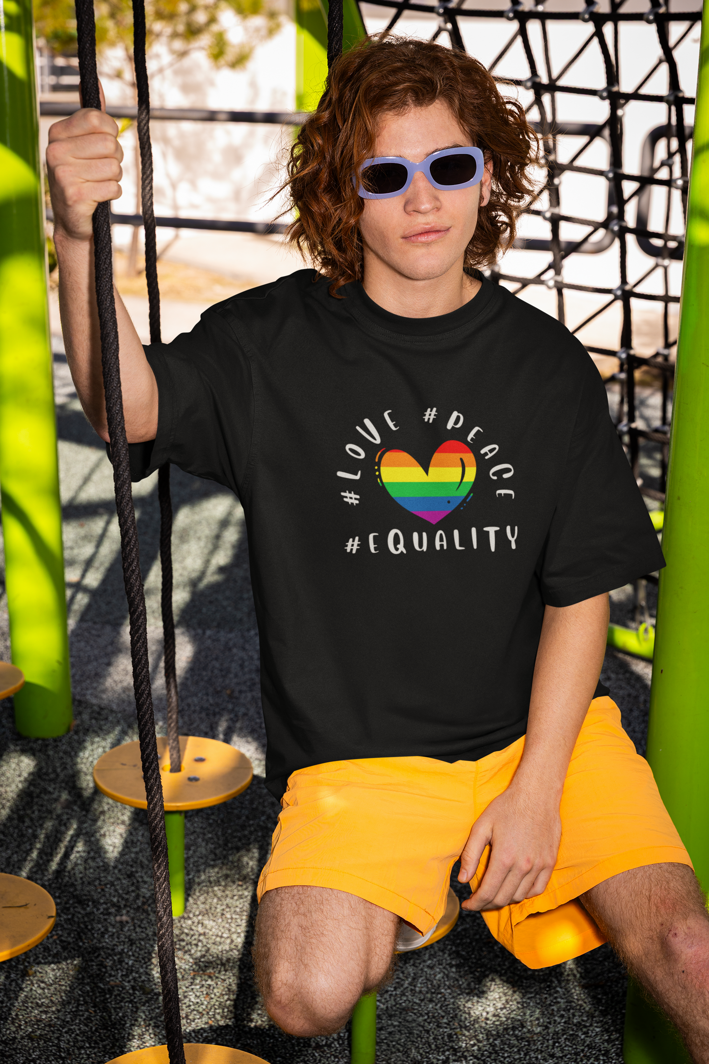 Love Peace Equality LGBTQ+ Oversized T-Shirt - Unisex