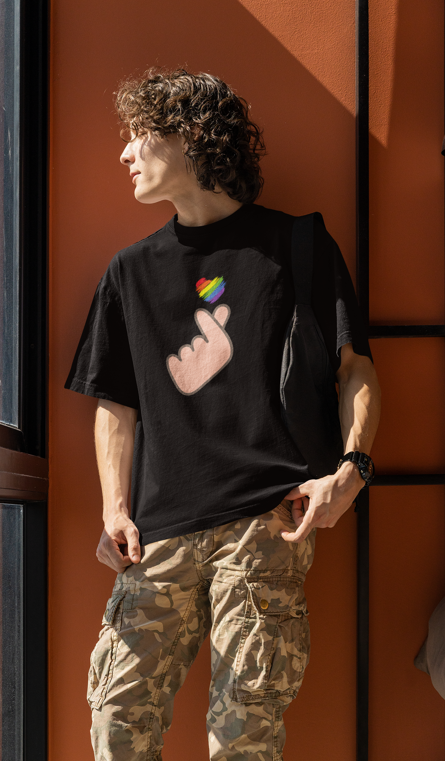 Korean Heart LGBTQ+ Oversized T-Shirt - Unisex