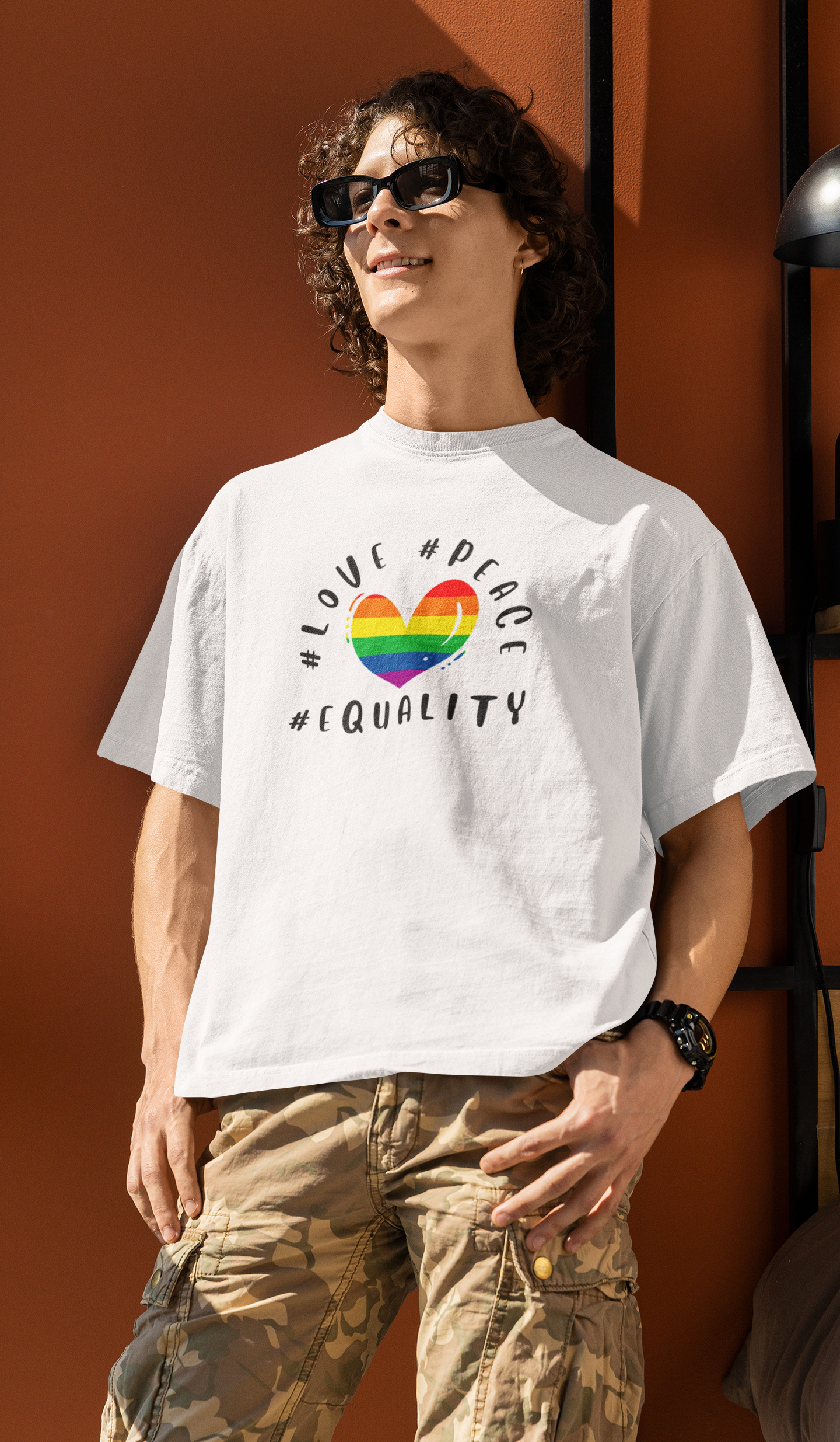 Love Peace Equality LGBTQ+ Oversized T-Shirt - Unisex