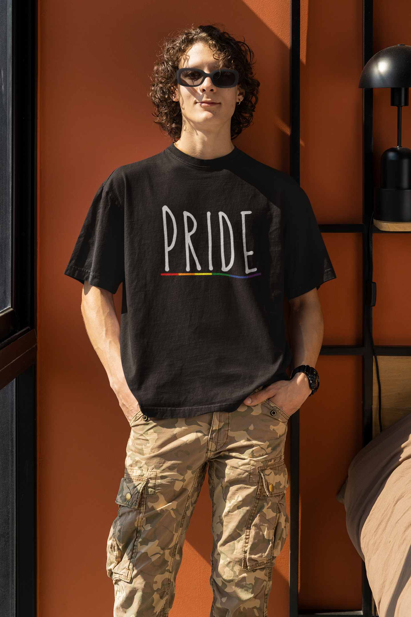 Pride (English) Text LGBTQ+ Oversized T-Shirt - Unisex