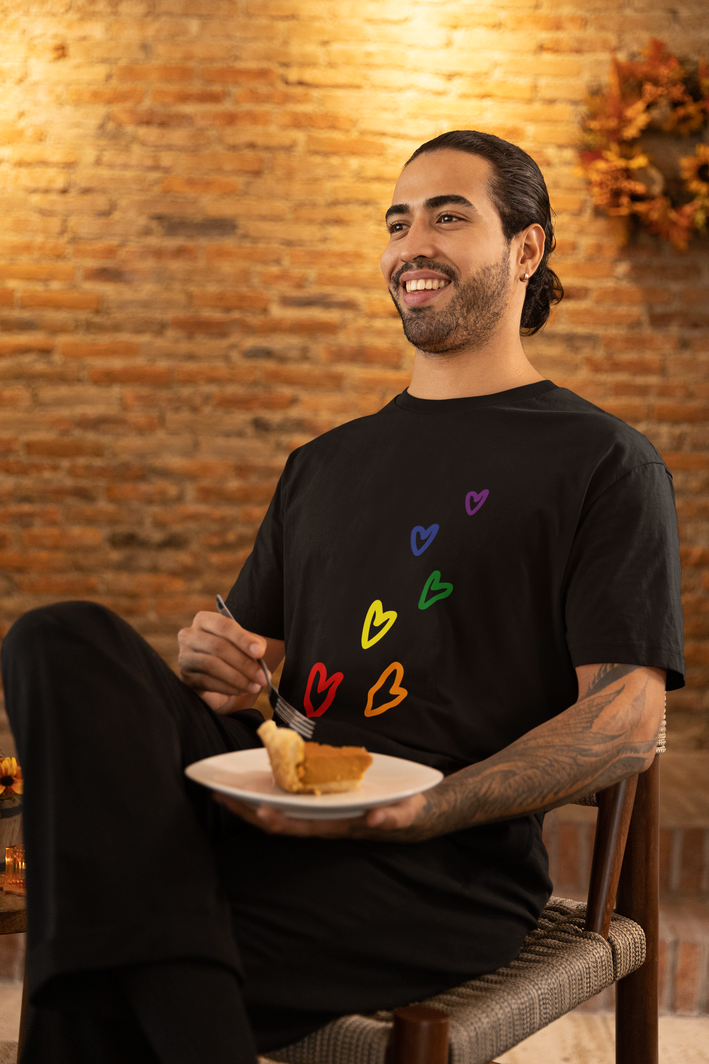 Rainbow Hearts LGBTQ+ Oversized T-Shirt - Unisex
