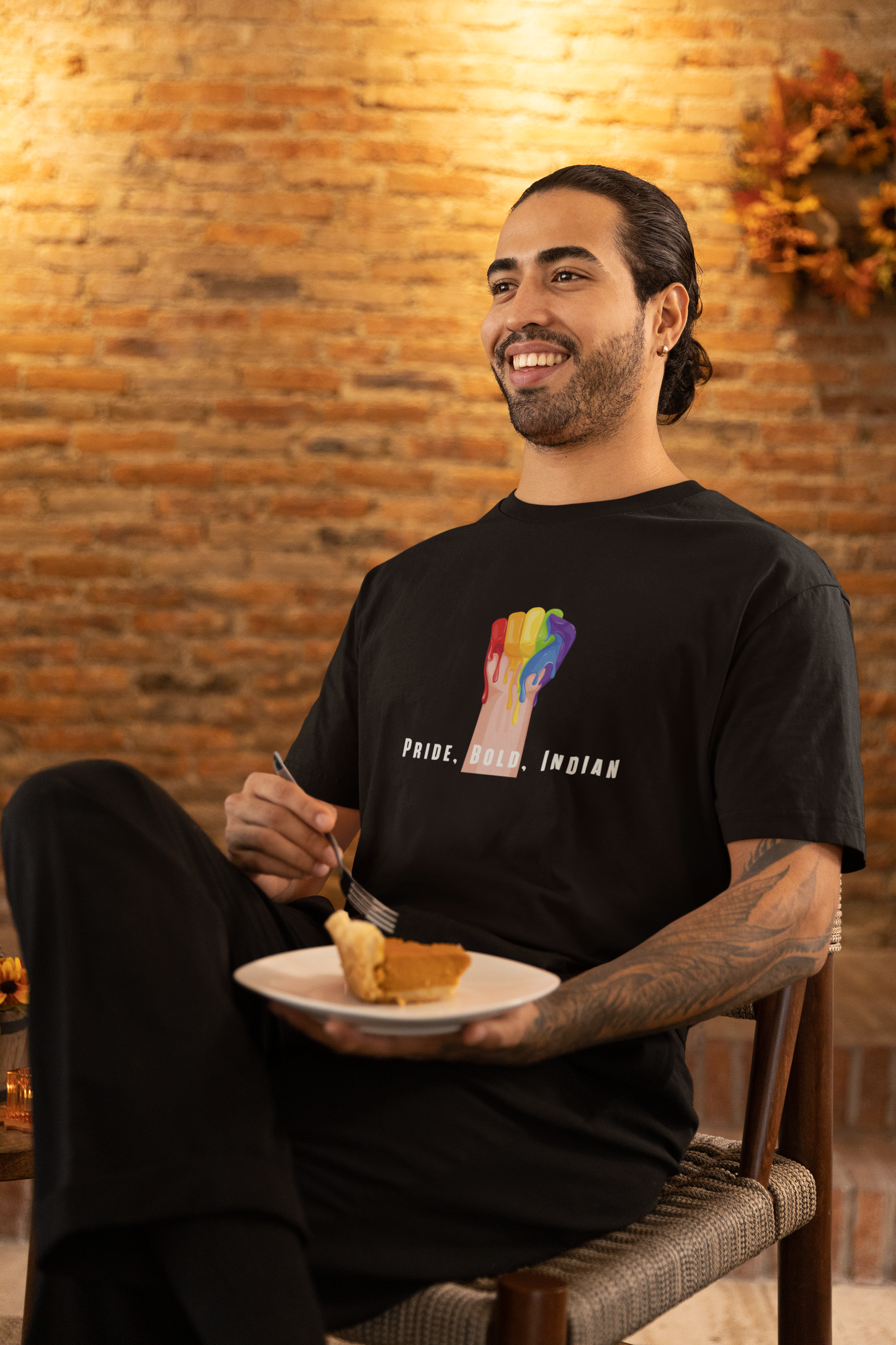 Pride, Bold, Indian LGBTQ+ Oversized T-Shirt - Unisex