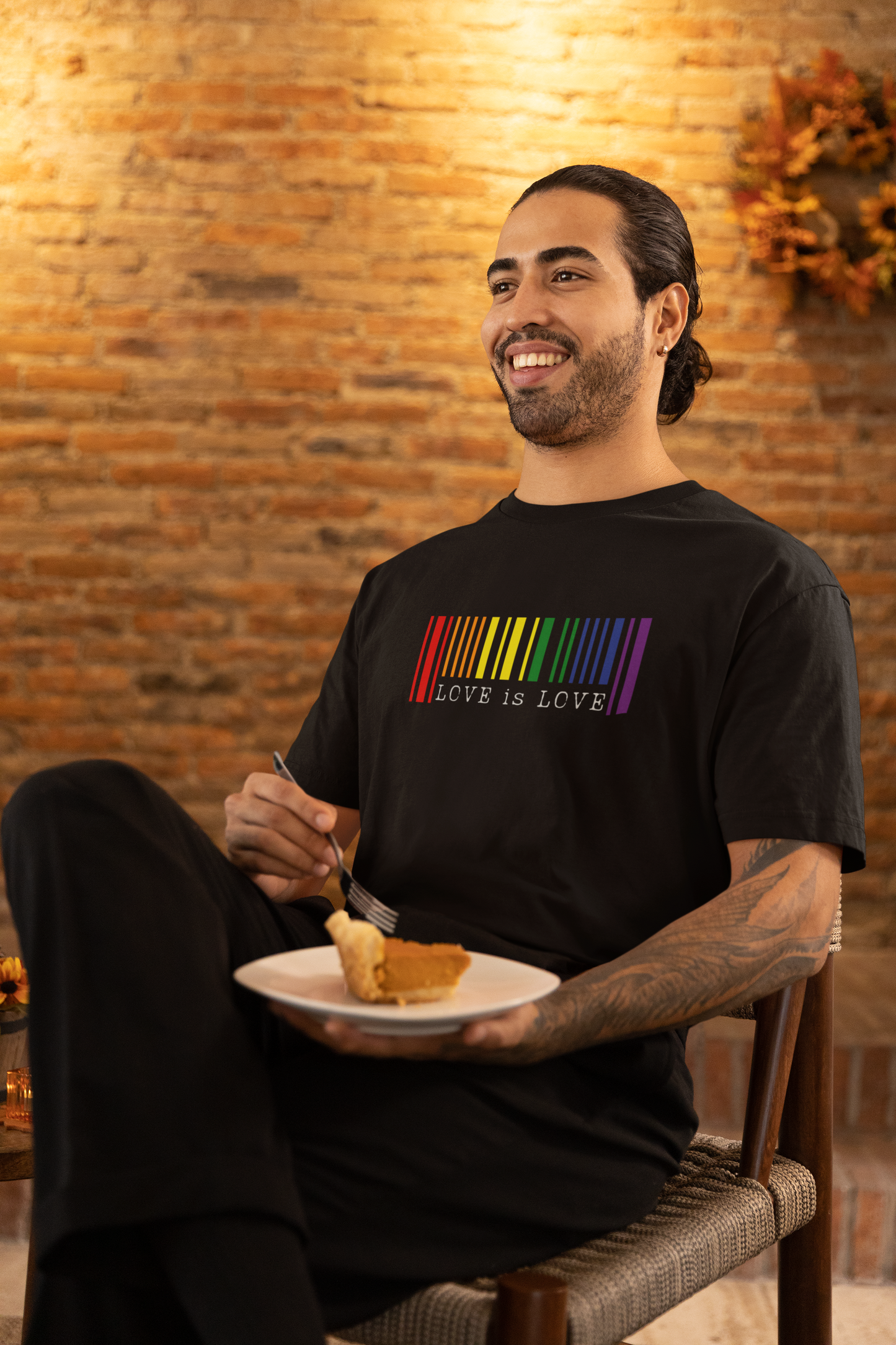 Love is Love Barcode LGBTQ+ Oversized T-Shirt - Unisex