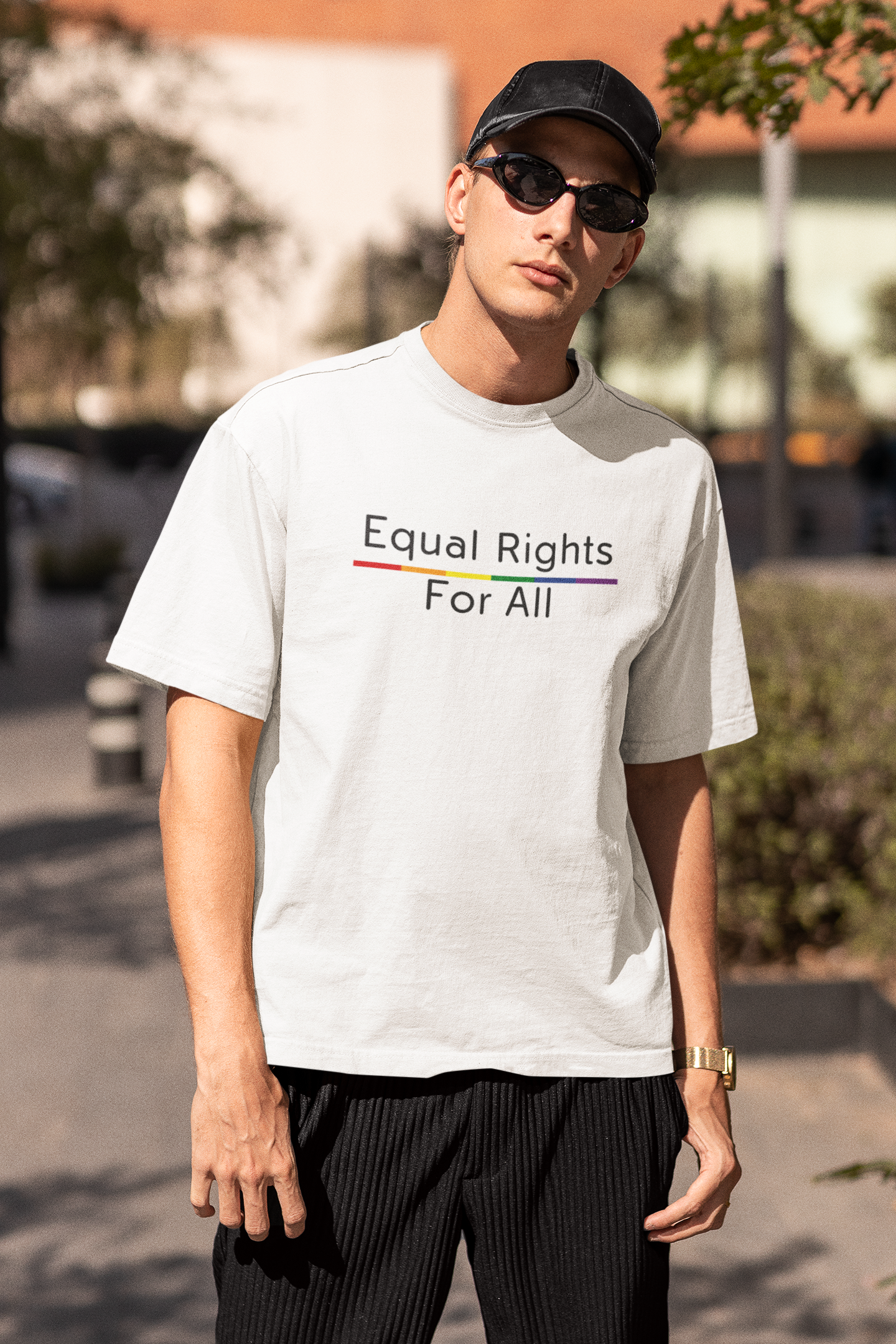 Equal Rights For All LGBTQ+ Oversized T-Shirt - Unisex
