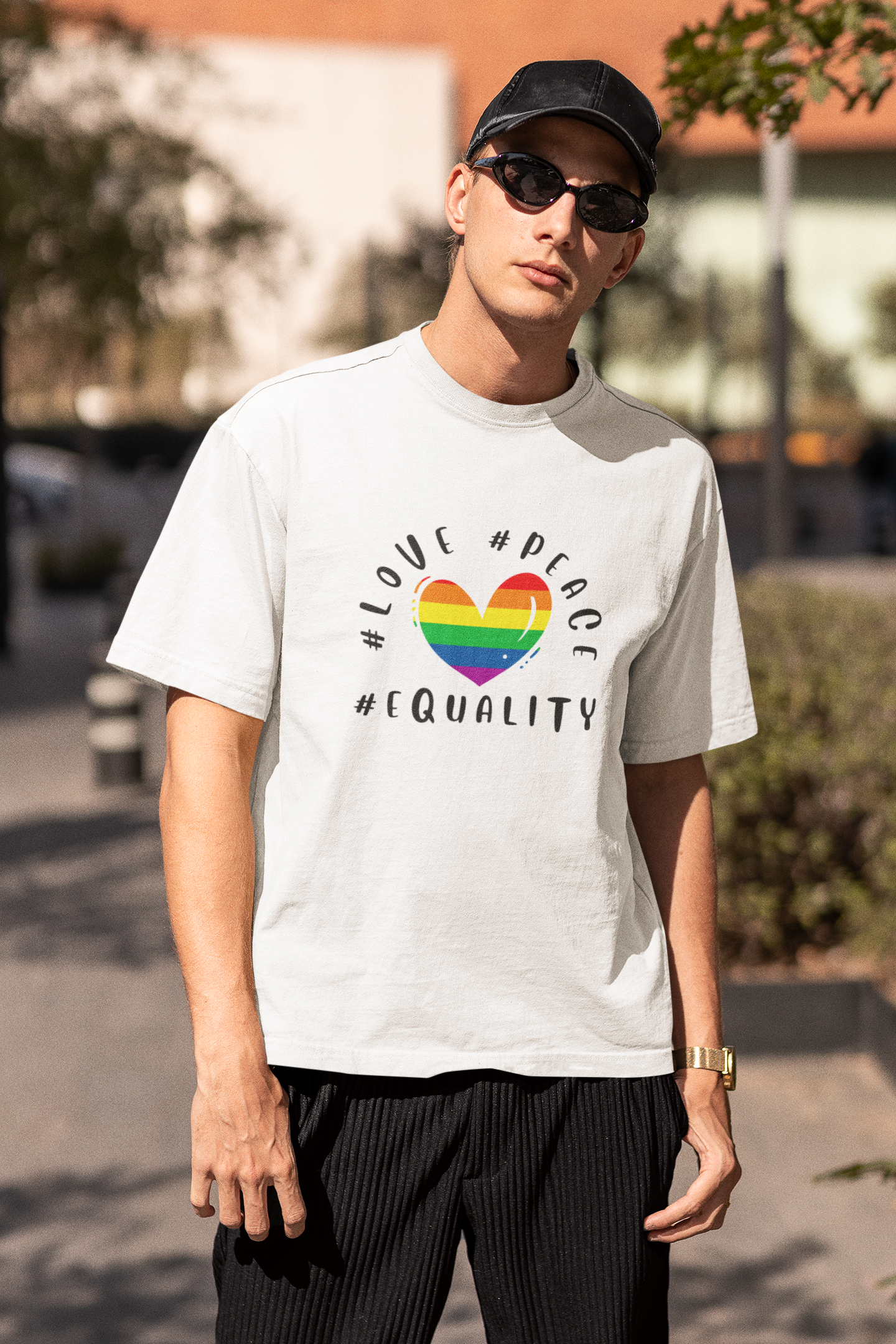 Love Peace Equality LGBTQ+ Oversized T-Shirt - Unisex