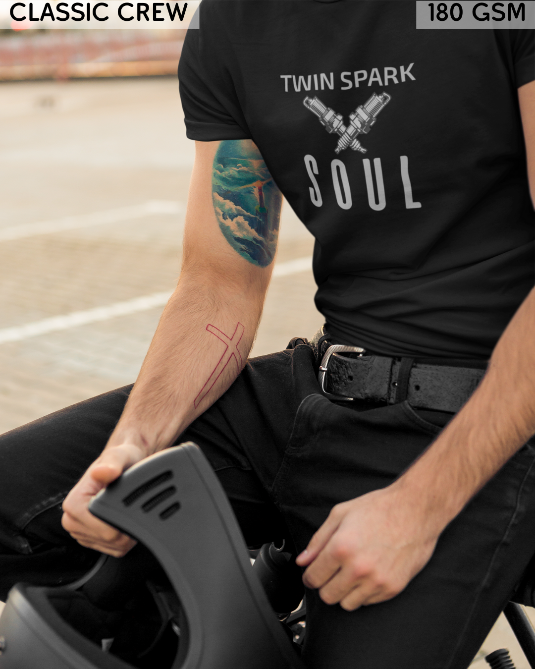 Twin Spark Soul - Biker's T-Shirt - Unisex