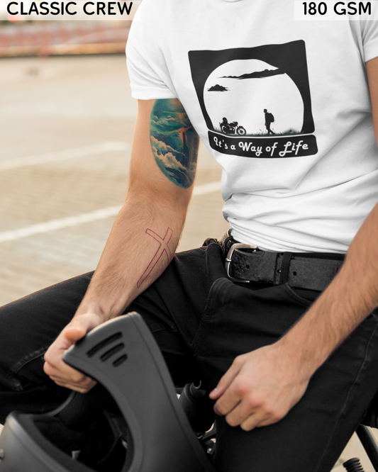 It's A Way Of Life - Biker's T-Shirt - Unisex