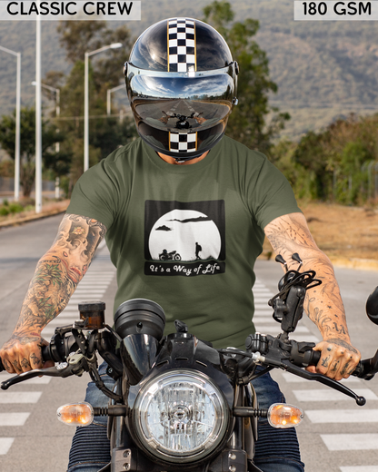 It's A Way Of Life - Biker's T-Shirt - Unisex