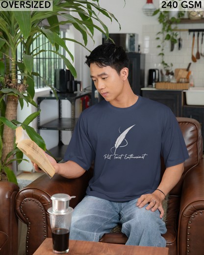 Plot Twist Enthusiast Oversized T-Shirt - Unisex