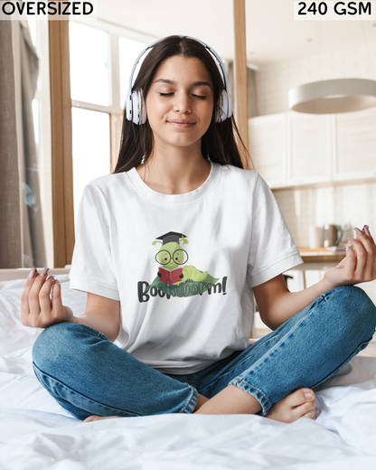 Bookworm Oversized T-Shirt - Unisex