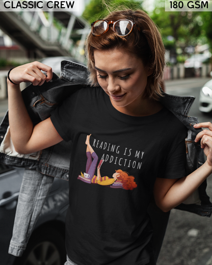 Reading Is My Addiction T-Shirt - Unisex