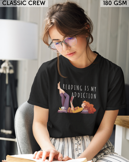 Reading Is My Addiction T-Shirt - Unisex