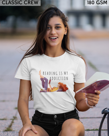 Reading Is My Addiction T-Shirt - Unisex