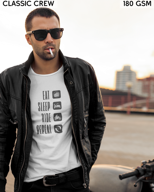 Eat Sleep Ride Repeat - Biker's T-Shirt - Unisex