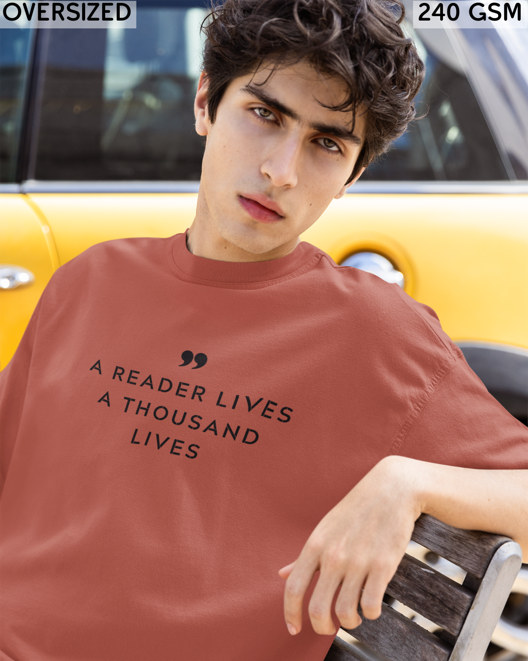 A Reader Lives A Thousand Lives Oversized T-Shirt - Unisex