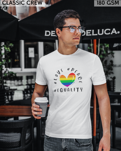 Love Peace Equality LGBTQ+ T-Shirt - Unisex