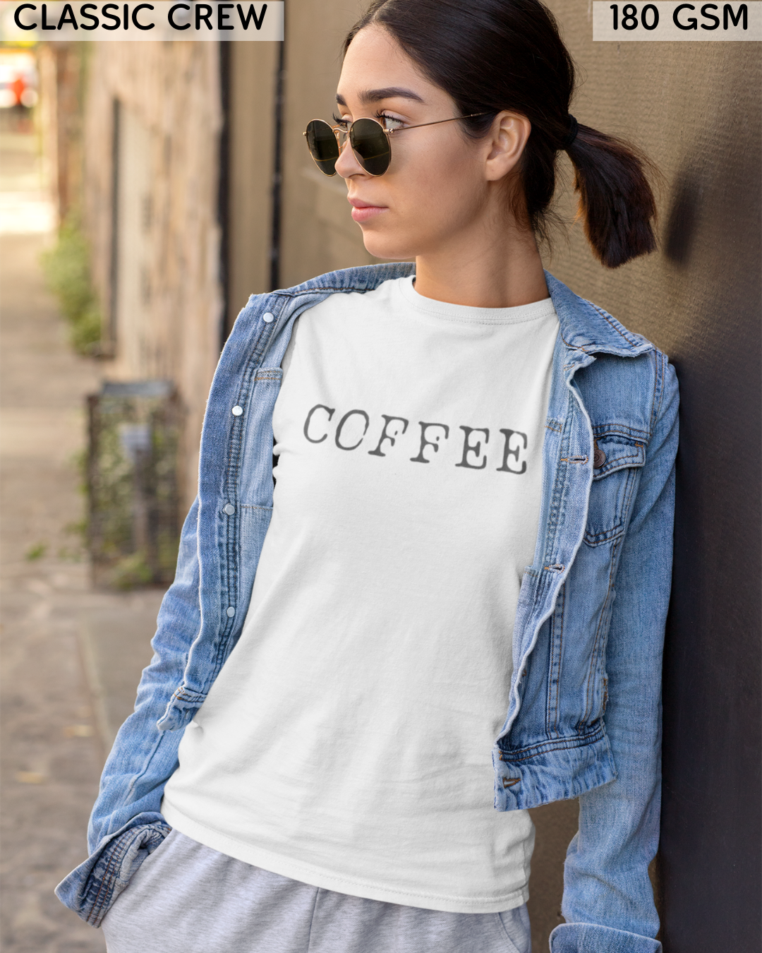 Coffee Small (English) Text T-Shirt - Unisex
