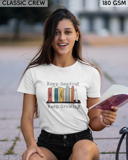 Keep Reading Keep Growing T-Shirt - Unisex