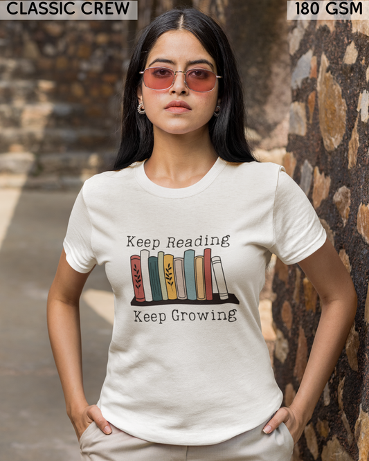 Keep Reading Keep Growing T-Shirt - Unisex