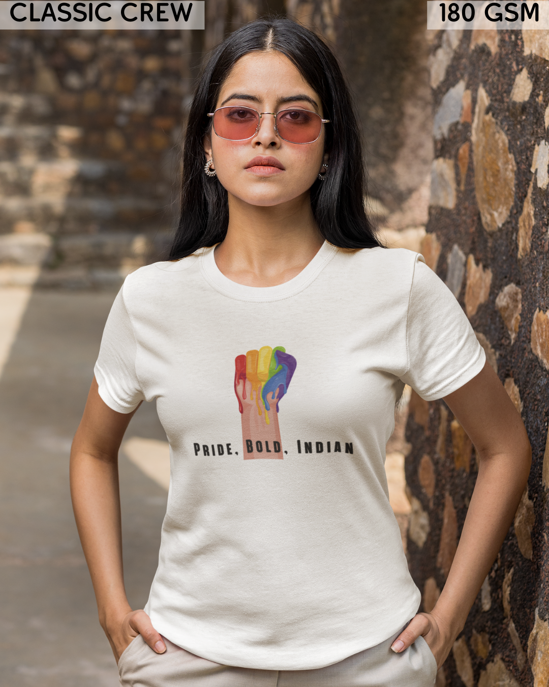 Pride, Bold, Indian LGBTQ+ T-Shirt - Unisex