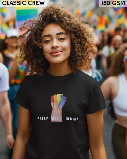 Pride, Bold, Indian LGBTQ+ T-Shirt - Unisex