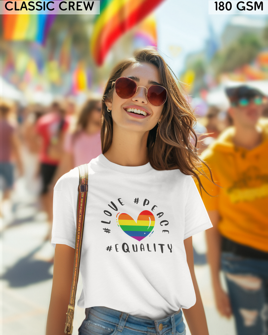 Love Peace Equality LGBTQ+ T-Shirt - Unisex