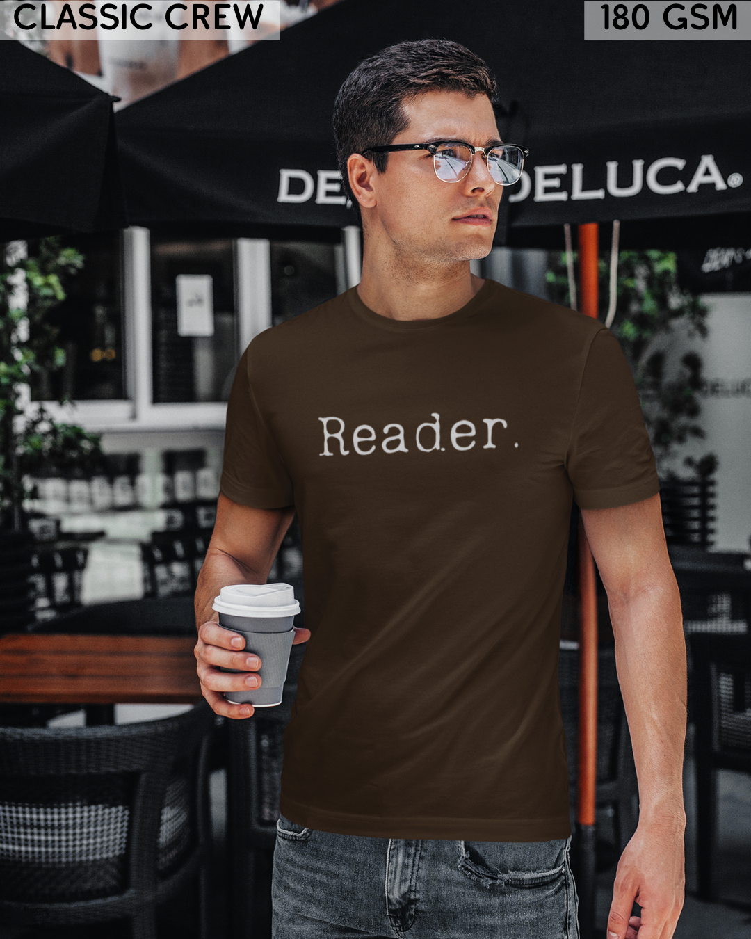Reader Small (English) Text T-Shirt - Unisex