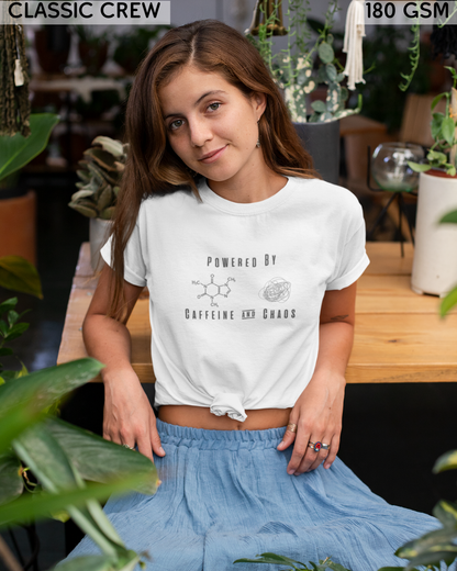 Powered By Caffeine & Chaos T-Shirt - Unisex
