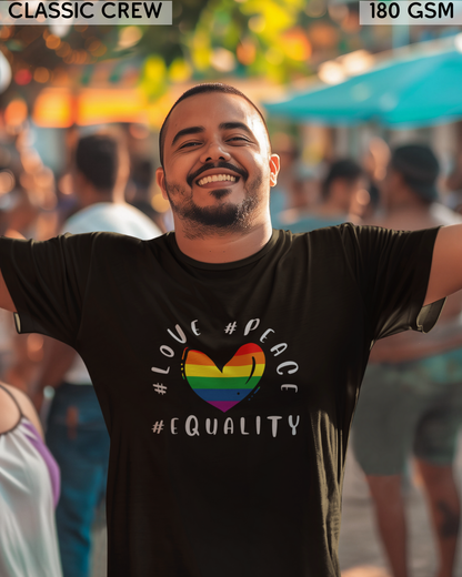 Love Peace Equality LGBTQ+ T-Shirt - Unisex