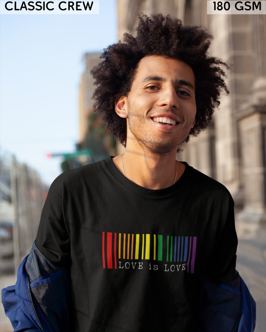 Love is Love Barcode LGBTQ+ T-Shirt - Unisex
