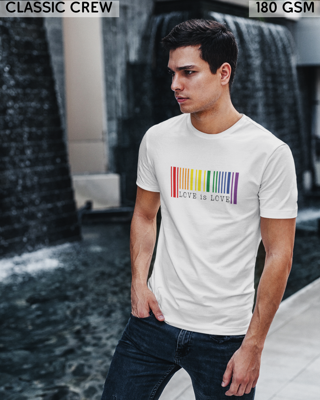 Love is Love Barcode LGBTQ+ T-Shirt - Unisex