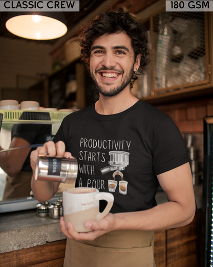 Productivity Starts With a Pour T-Shirt - Unisex
