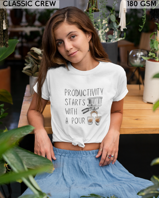 Productivity Starts With a Pour T-Shirt - Unisex