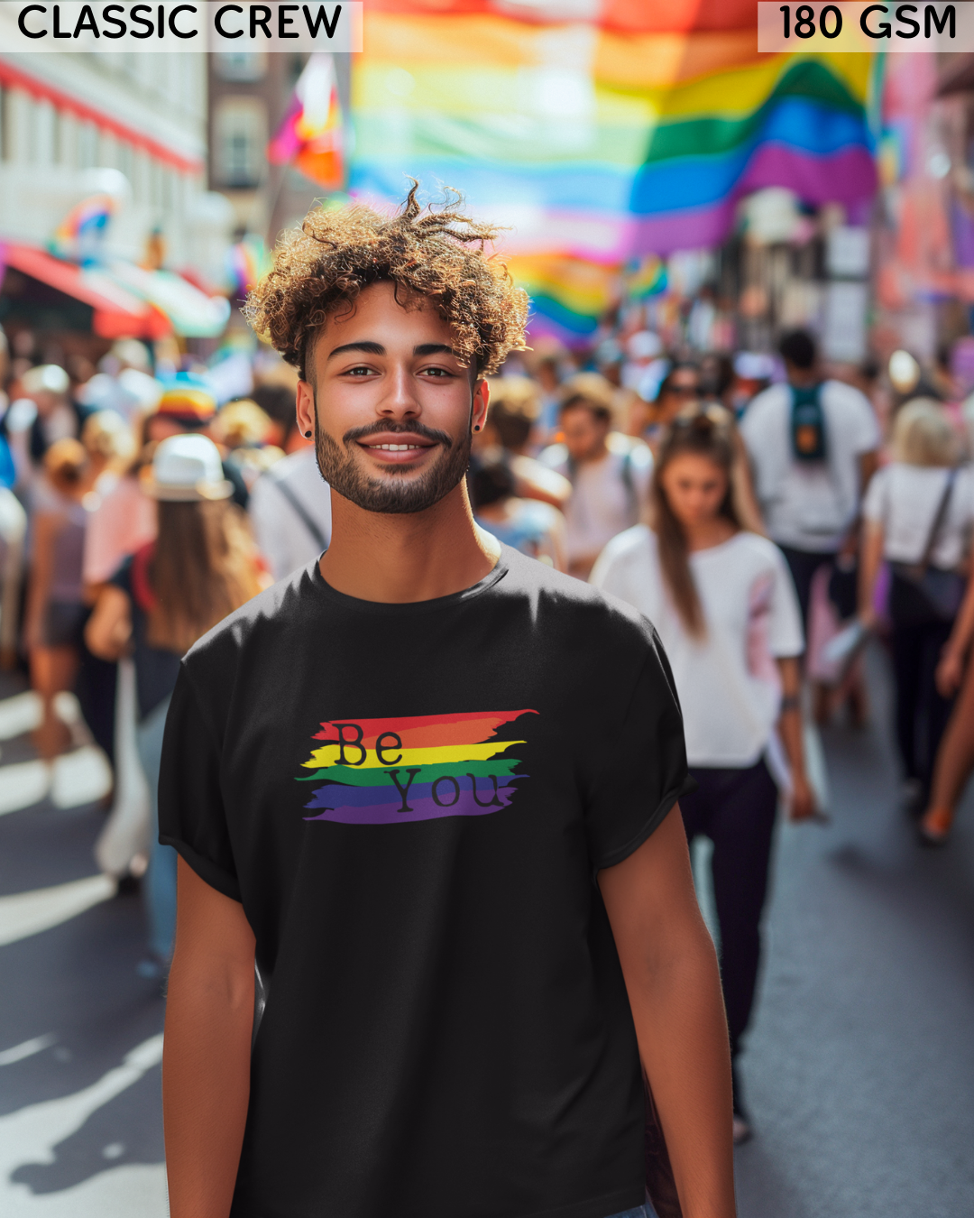 Be You Rainbow Flag LGBTQ+ T-Shirt - Unisex