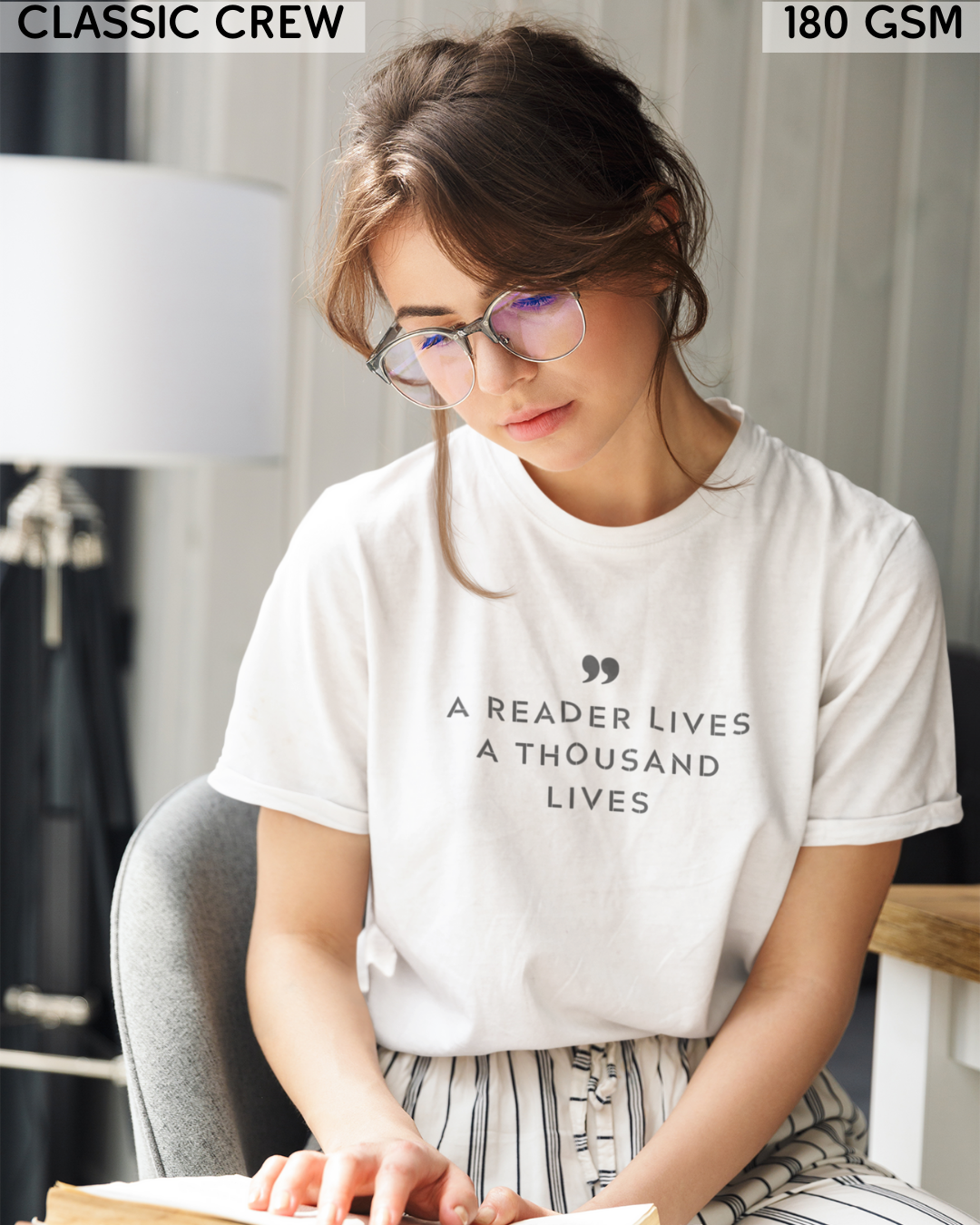 A Reader Lives A Thousand Lives T-Shirt - Unisex