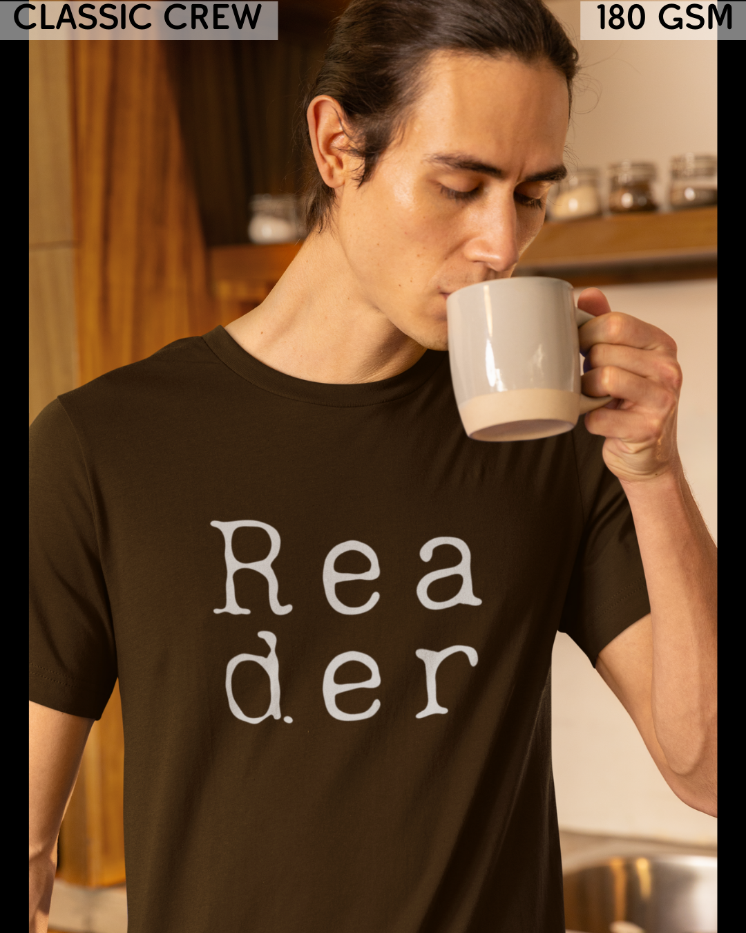 Reader Big (English) Text T-Shirt - Unisex