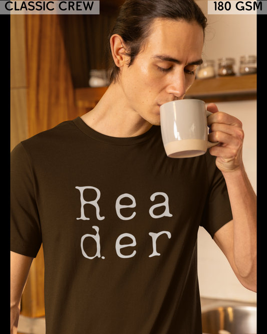 Reader Big (English) Text T-Shirt - Unisex