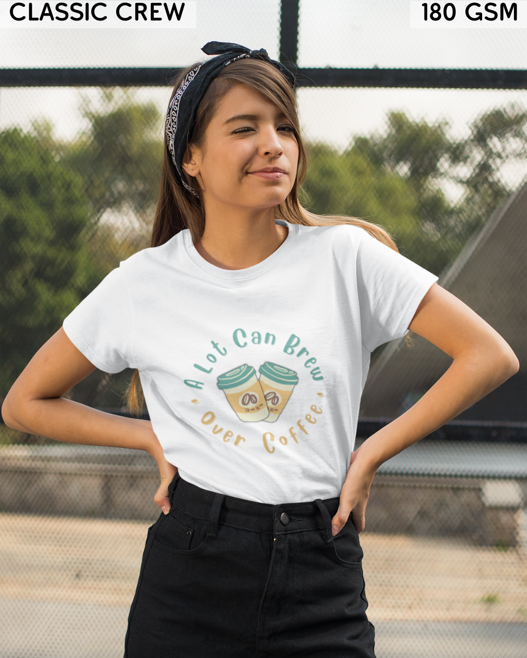 A Lot Can Brew Over Coffee T-Shirt - Unisex