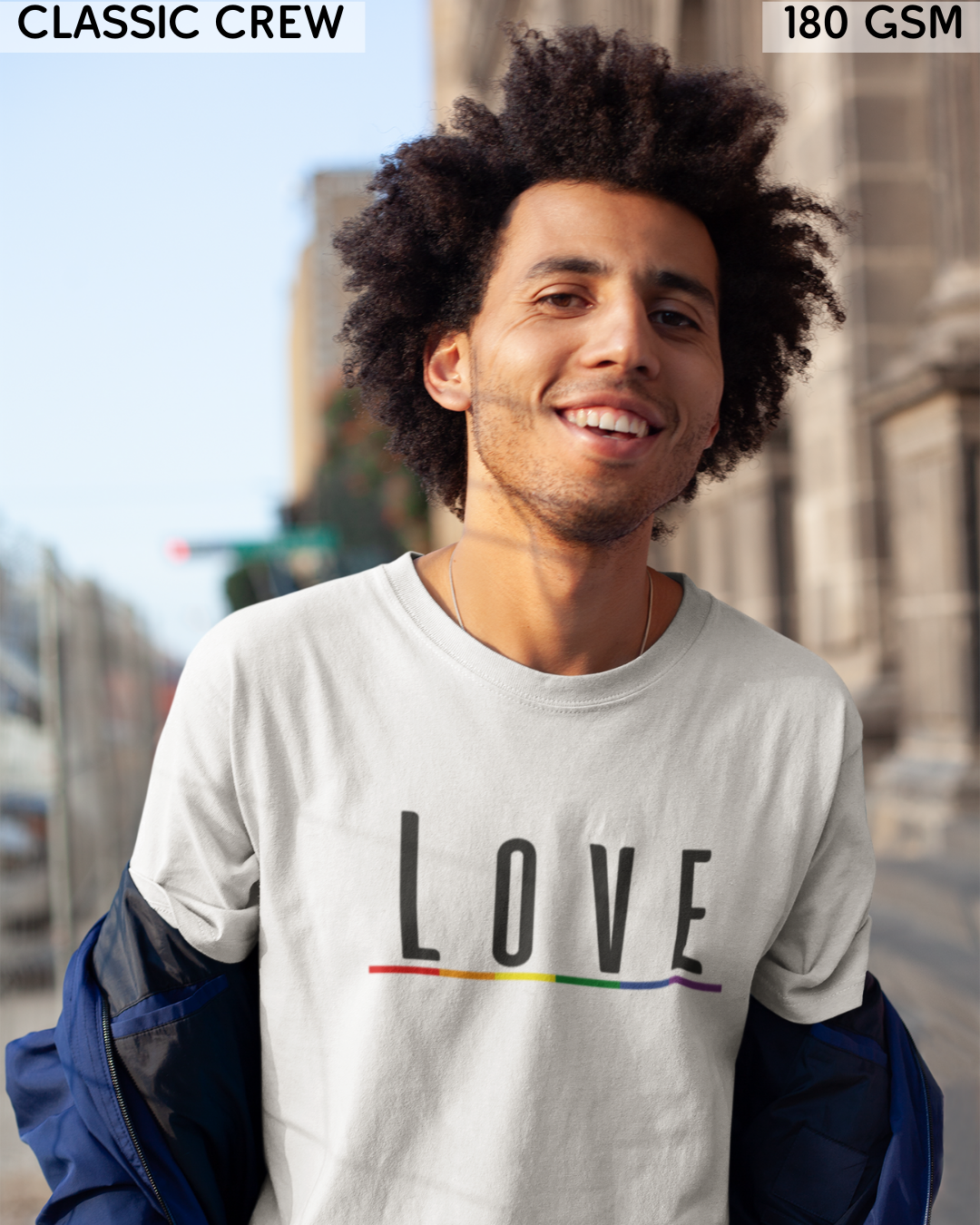Love (English) Text LGBTQ+ T-Shirt - Unisex