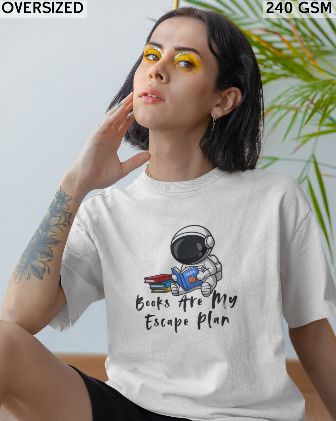 Books Are My Escape Plan Oversized T-Shirt - Unisex