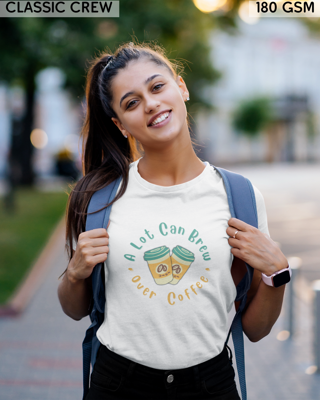 A Lot Can Brew Over Coffee T-Shirt - Unisex
