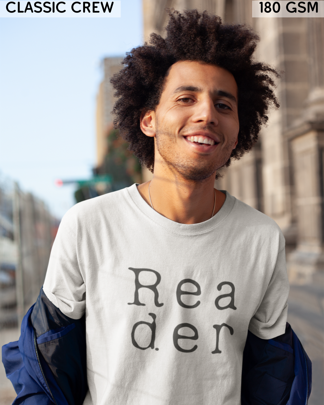 Reader Big (English) Text T-Shirt - Unisex