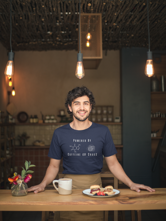 Powered By Caffeine & Chaos T-Shirt - Unisex