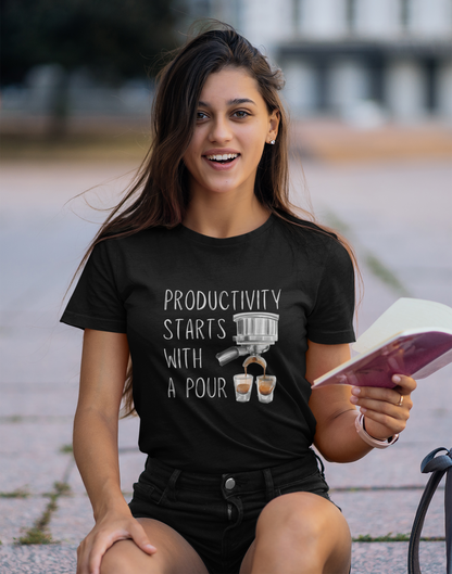 Productivity Starts With a Pour T-Shirt - Unisex
