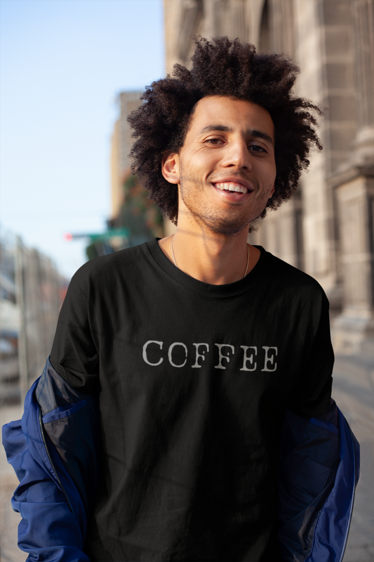Coffee Small (English) Text T-Shirt - Unisex