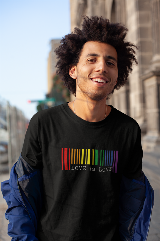 Love is Love Barcode LGBTQ+ T-Shirt - Unisex