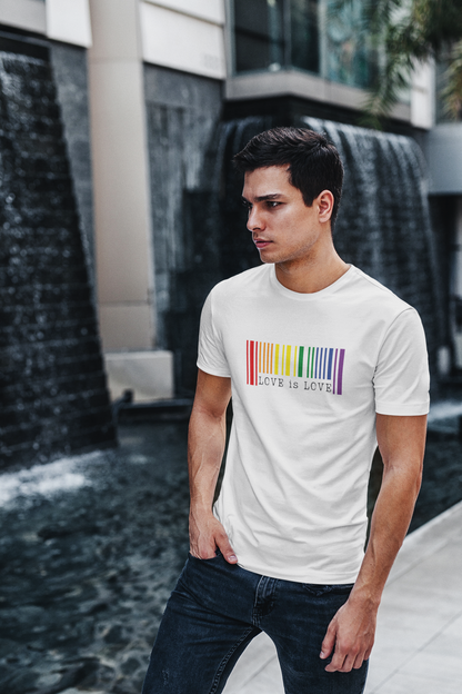 Love is Love Barcode LGBTQ+ T-Shirt - Unisex