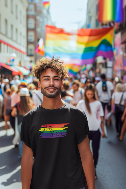 Be You Rainbow Flag LGBTQ+ T-Shirt - Unisex