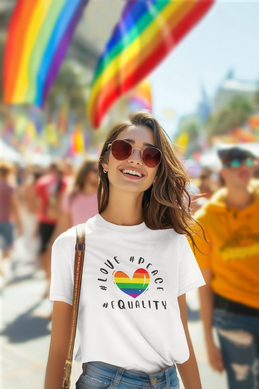 Love Peace Equality LGBTQ+ T-Shirt - Unisex